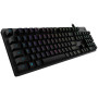 Logitech G512 teclado gaming mecânico, LIGHTSYNC, com fio, disposição nórdica