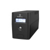 Alantec AP-BK800-02 UPS (alimentação ininterrupta) 800VA/480W, Tower, LCD, 2× CEE 7/3, USB, VRLA 1×9Ah