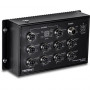 TRENDnet TI-XPG102 switch industrial, EN50155, M12, Gigabit PoE+, ferroviário, 10 portas