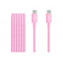 Apple cabo entrançado USB-C para USB-C, 1,5 m, rosa