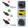 Akyga AK-PD-10 cabo de carregamento USB para Philips OneBlade, 1,8 m