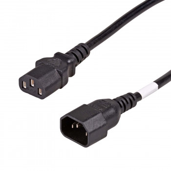 Akyga AK-PC-111A CCA cabo de extensão de alimentação, 3x0,5 mm², IEC C13 / IEC C14, 5 m, preto