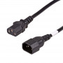 Akyga AK-PC-111A CCA cabo de extensão de alimentação, 3x0,5 mm², IEC C13 / IEC C14, 5 m, preto