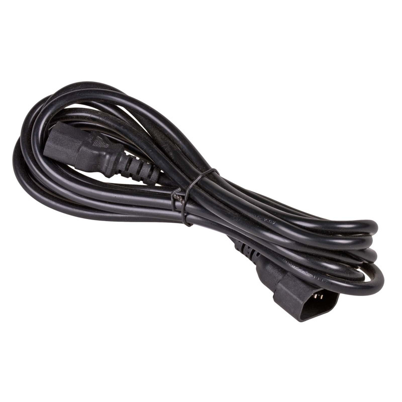 Akyga AK-PC-111A CCA cabo de extensão de alimentação, 3x0,5 mm², IEC C13 / IEC C14, 5 m, preto