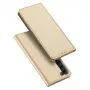 iLike capa tipo livro para Samsung Galaxy S23 Plus, dourada