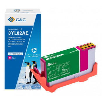 G&G cartucho de tinta XL compatível com HP 912XL 3YL82AE, magenta