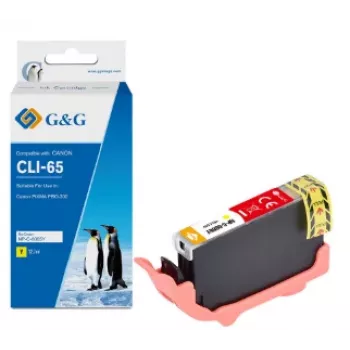 G&G cartucho de tinta compatível com Canon CLI-65Y (12,7 ml), amarelo
