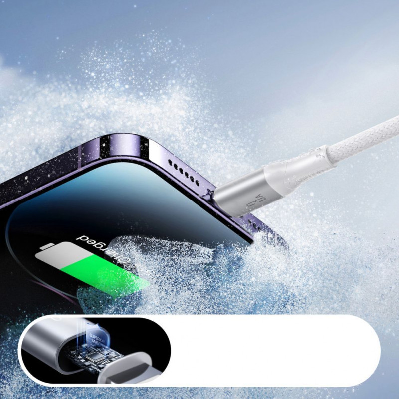 Joyroom S-A28 Flash Series cabo USB-A – Lightning, 2 m, 3 A, branco