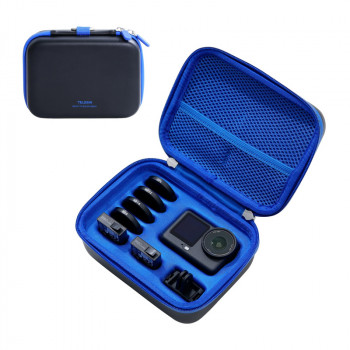 Telesin DisAdv S7-BAG-02BK bolsa de transporte em EVA para DJI Osmo Action 6, preta