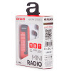 AIWA R-22RD rádio de bolso com auscultadores, vermelho
