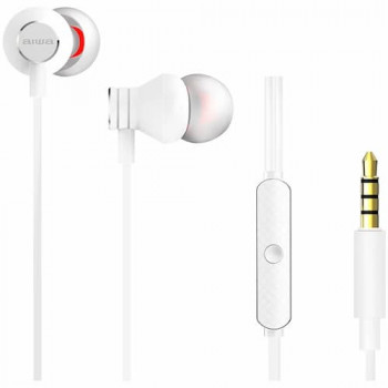 AIWA ESTM-50WT auriculares estéreo intra-auriculares com microfone, brancos