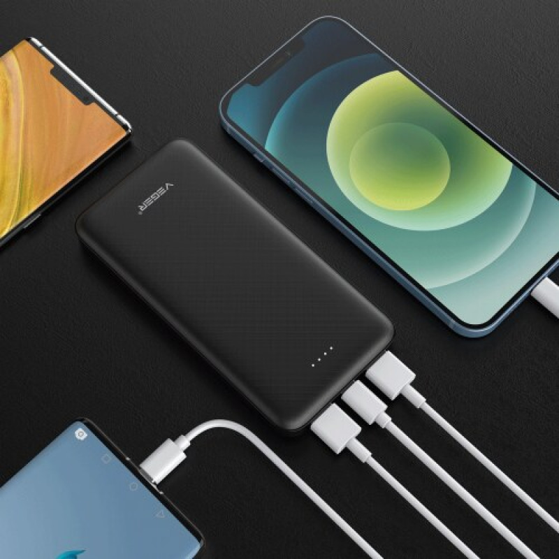 Veger A10 (W1065) power bank, 10000 mAh, 5 V 2 A, preto