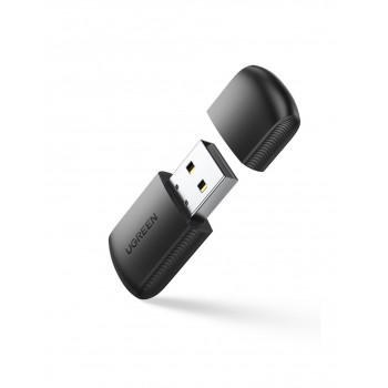 Adaptador de rede USB externo Ugreen dual band, WiFi 11ac AC650, preto (CM448)