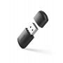 Adaptador de rede USB externo Ugreen dual band, WiFi 11ac AC650, preto (CM448)