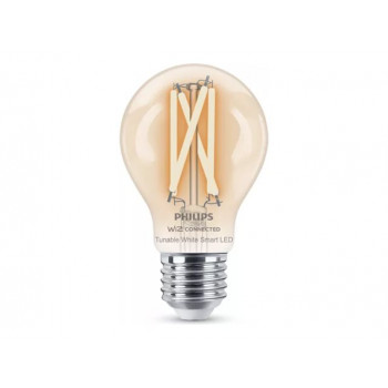 Philips Smart LED Filament A60 lâmpada (2 unid.), E27, 7 W, branco regulável, Bluetooth, Wi-Fi