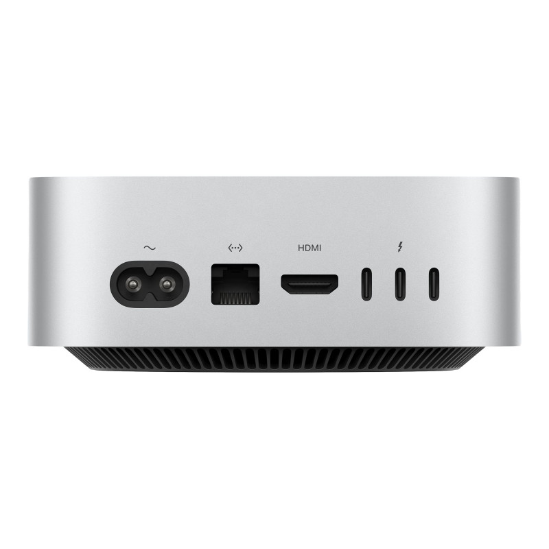 Apple Mac mini (M6, CPU de 12 núcleos, GPU de 12 núcleos), 16 GB de memória unificada, SSD de 256 GB