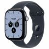 Apple Watch Series 12 GPS + Cellular 46 mm, caixa de cerâmica azul-noite, bracelete desportiva azul-marinho, M/L