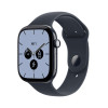 Apple Watch Series 12 GPS + Cellular 46 mm, caixa de cerâmica azul-noite, bracelete desportiva azul-marinho, M/L