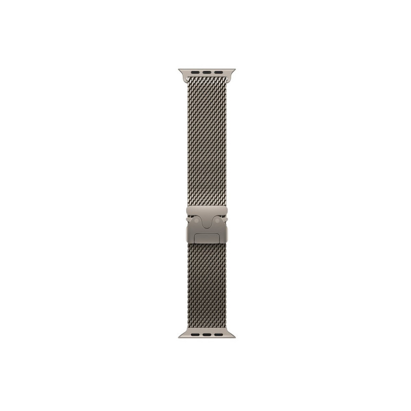 Apple MK0D4ZM/A bracelete Milanese Loop em titânio para Apple Watch, 49 mm, titânio natural, Medium