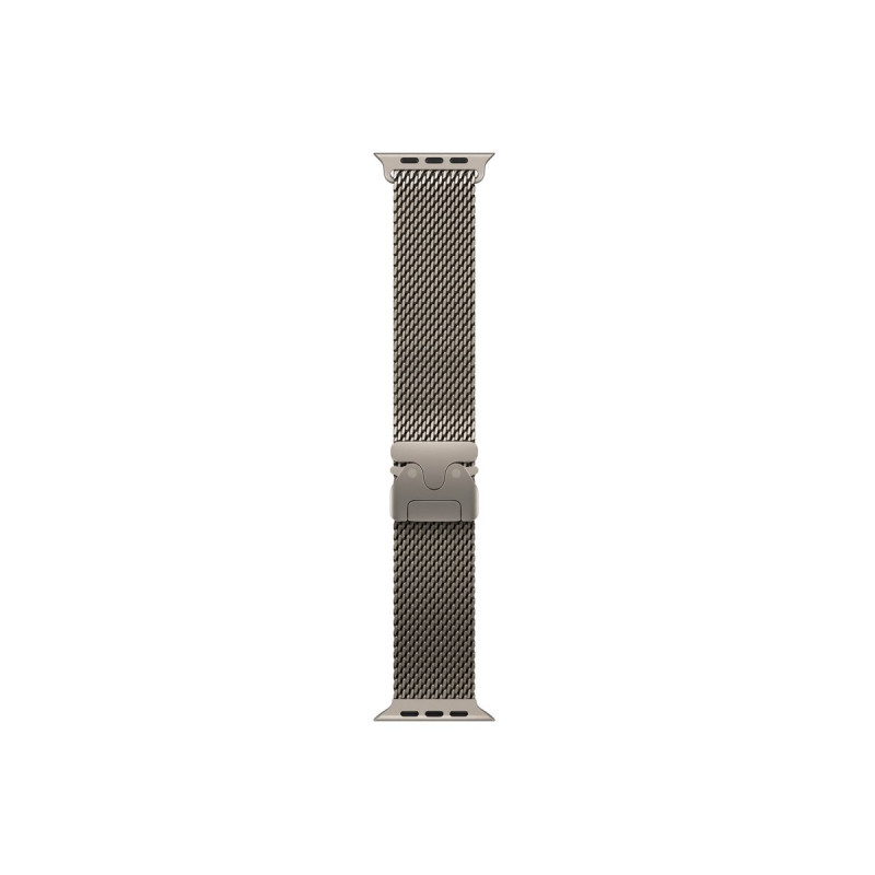Apple MK0E4ZM/A bracelete Milanese Loop em titânio para Apple Watch, 49 mm, titânio natural, Large