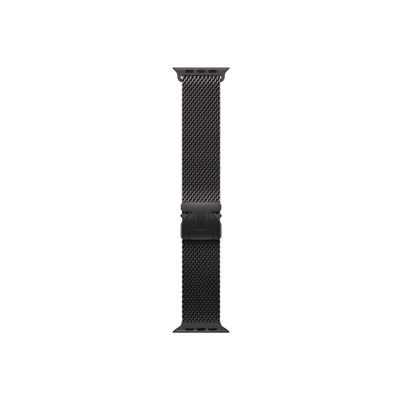 Apple MK0G4ZM/A bracelete Milanese Loop em titânio para Apple Watch, 49 mm, titânio preto, Medium