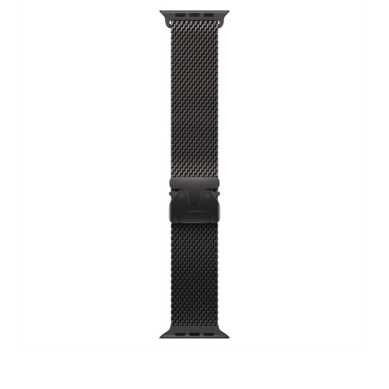 Apple MK0Q4ZM/A bracelete Milanese Loop em titânio para Apple Watch, 49 mm, titânio preto, Large
