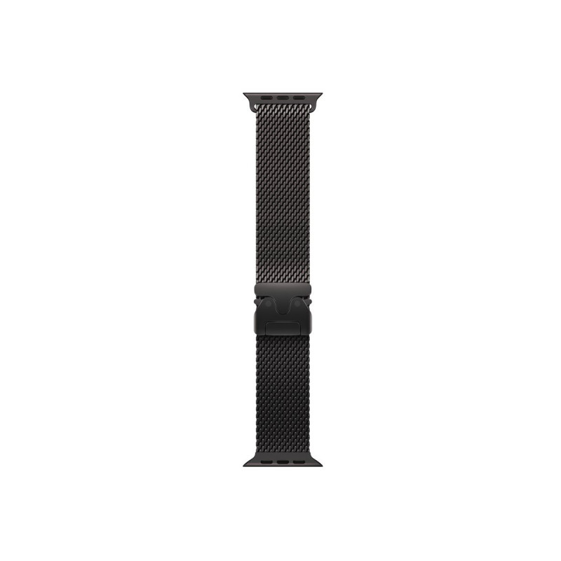 Apple MK0Q4ZM/A bracelete Milanese Loop em titânio para Apple Watch, 49 mm, titânio preto, Large