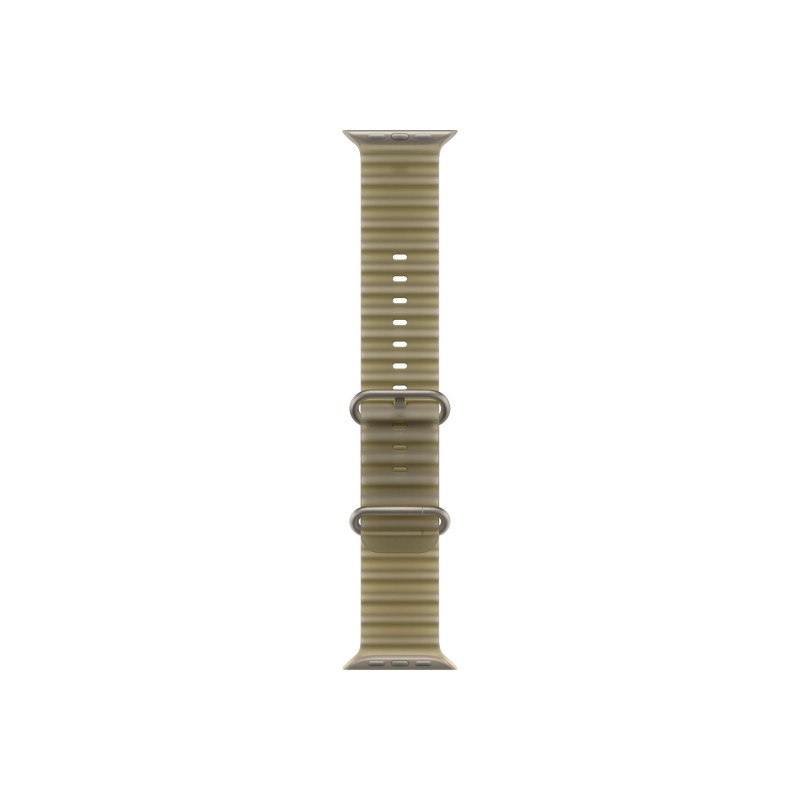 Apple MK7M4ZM/A bracelete Ocean para Apple Watch, 49 mm, verde-alga translúcido, acabamento em titânio natural