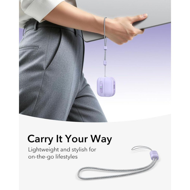 ESR Pulse HaloLock MagSafe capa para Apple AirPods 4 / 5, lavanda