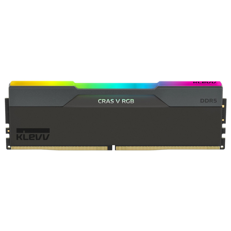 Kit de memória Klevv Cras V RGB KD5AGUA80-64B300G DDR5-6400 CL30 de 32 GB (2 x 16 GB), preto