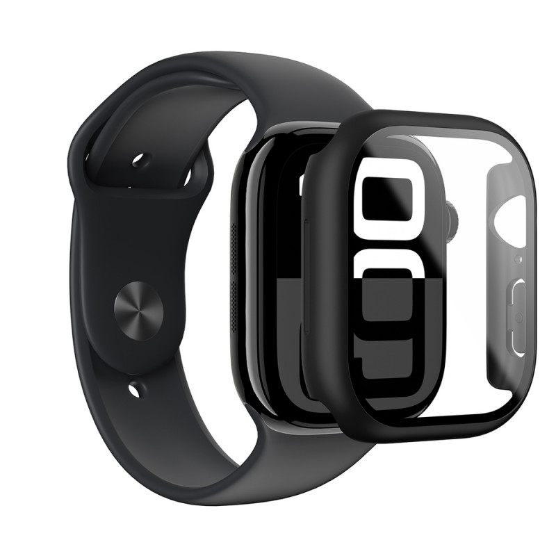 AmazingThing Radix Glass capa protetora para Apple Watch 42 mm, vidro temperado, preta