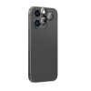 AmazingThing AR Aluminum 3 Lens Glass protetor de lentes da câmara com moldura para iPhone 16 Pro / 16 Pro Max, preto