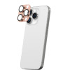 AmazingThing Aviation-Grade Alloy protetor de vidro temperado para lentes da câmara do iPhone 16 Pro / 16 Pro Max, ouro rosa