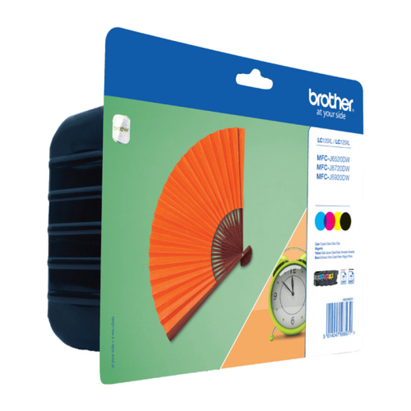 Brother LC129XLVALBP value pack de cartuchos de tinta (4 un.), preto, ciano, magenta, amarelo, blister