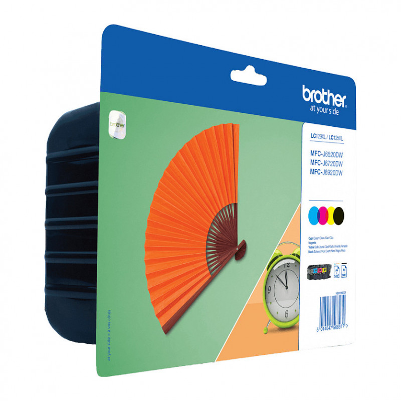 Brother LC129XLVALBP value pack de cartuchos de tinta (4 un.), preto, ciano, magenta, amarelo, blister