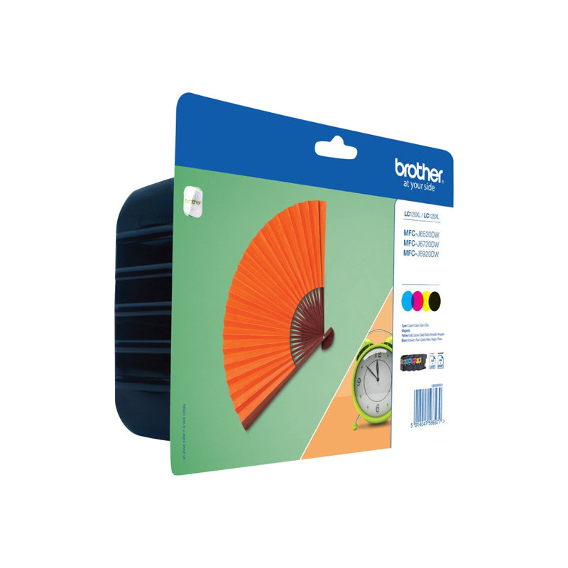 Brother LC129XLVALBP value pack de cartuchos de tinta (4 un.), preto, ciano, magenta, amarelo, blister