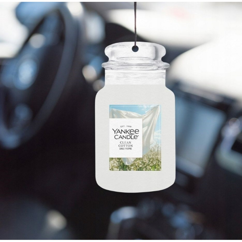 Yankee Candle Clean Cotton ambientador para carro para pendurar