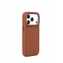 Mujjo Troubadour capa modular de pele para Apple iPhone 18 Pro / 17 Pro, MagSafe, castanho-claro