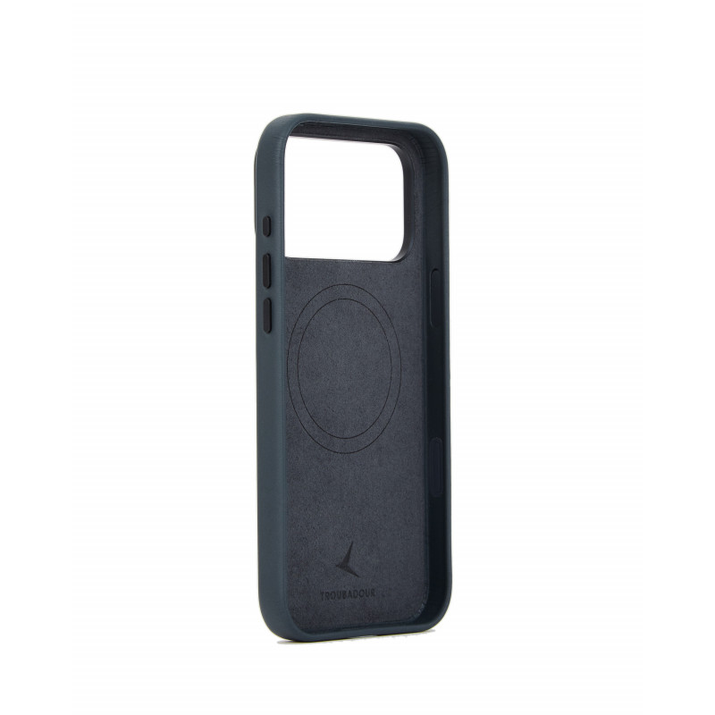 Mujjo Troubadour capa de pele para Apple iPhone 18 Pro Max / 17 Pro Max, MagSafe, basalto