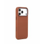 Mujjo Troubadour capa de pele para Apple iPhone 18 Pro Max / 17 Pro Max, MagSafe, castanho-claro