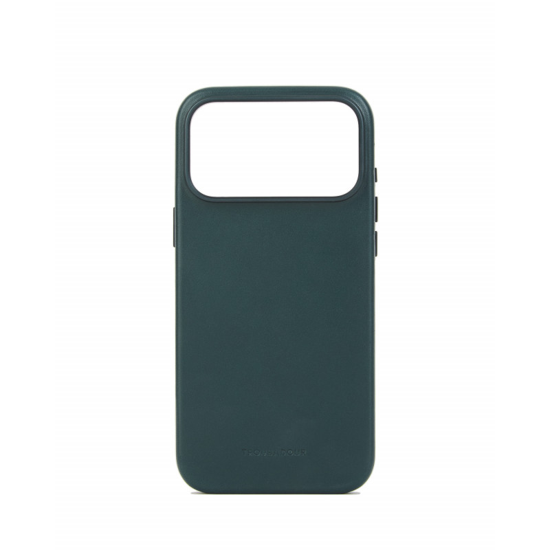 Mujjo Troubadour capa de pele para Apple iPhone 18 Pro Max / 17 Pro Max, MagSafe, verde obsidiana