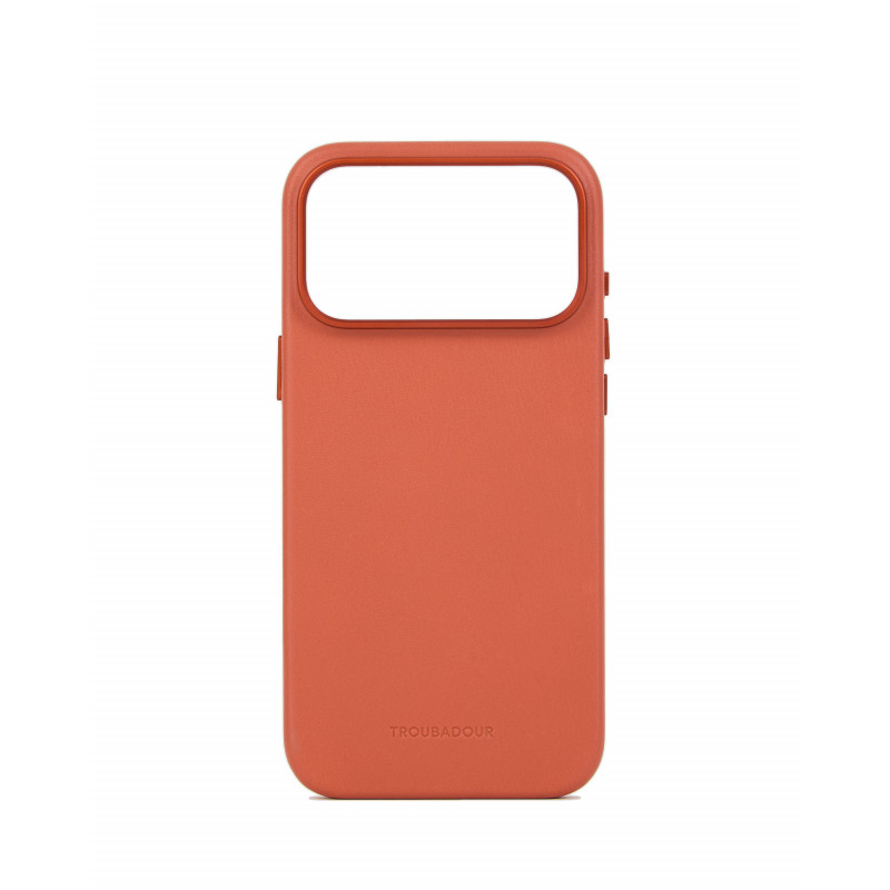 Mujjo Troubadour capa de pele para Apple iPhone 18 Pro Max / 17 Pro Max, MagSafe, terracota