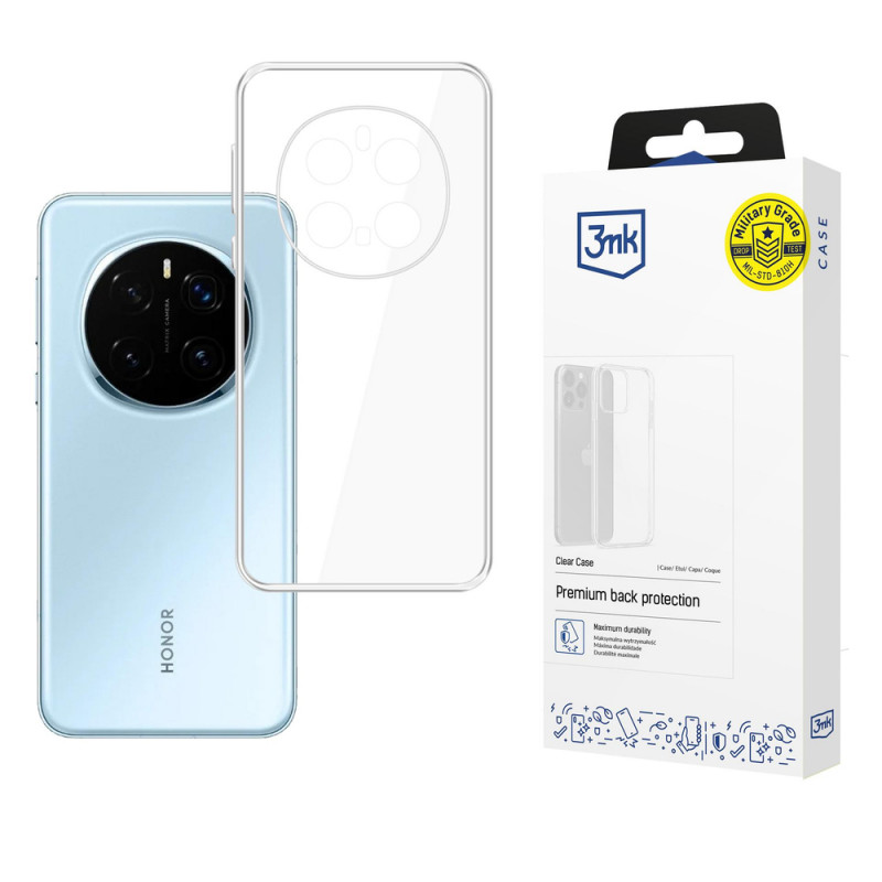3MK Clear Case capa para smartphone Honor Magic 7 Pro, transparente
