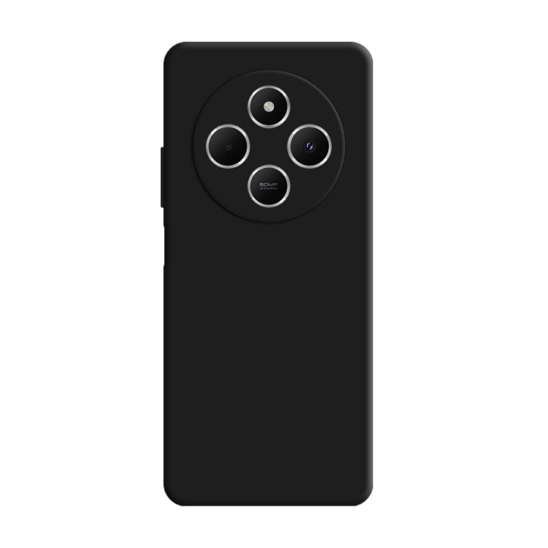 3MK Silicone Case capa de silicone para smartphone Xiaomi Redmi 14C / Redmi A4 5G, preta