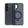 3MK Smoke Case Mag&Stand capa para smartphone Samsung Galaxy S25+, preta