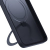 3MK Smoke Case Mag&Stand capa para smartphone Samsung Galaxy S25+, preta