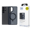 3MK Smoke Case Mag&Stand capa para smartphone Samsung Galaxy S25 Ultra, preta