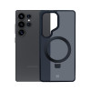 3MK Smoke Case Mag&Stand capa para smartphone Samsung Galaxy S25 Ultra, preta