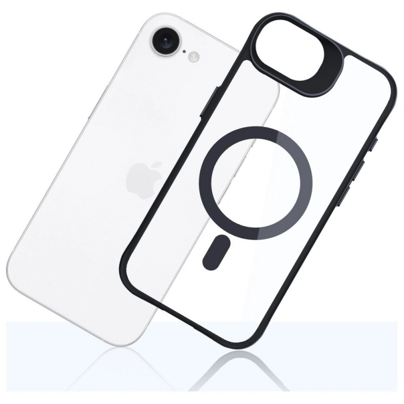 3MK Satin Armor MagCase capa para Apple iPhone 17e / 16e, transparente