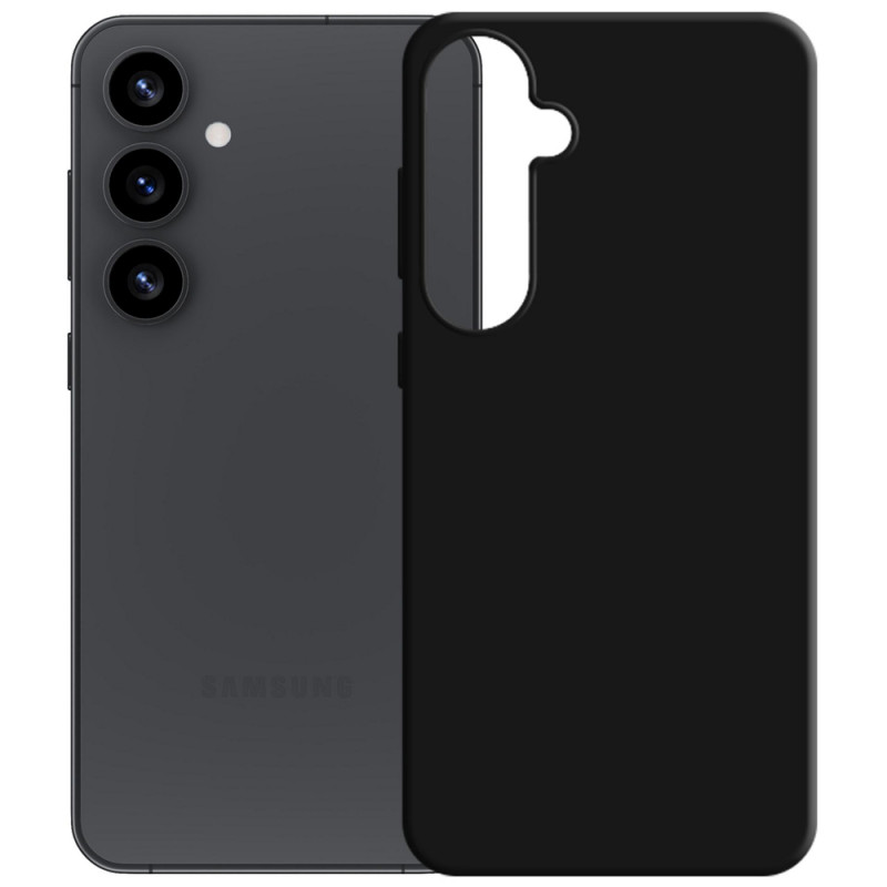 3MK Silicone Case capa de silicone para Samsung Galaxy S25, preta